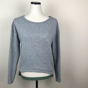 H&M high low distressed sweater